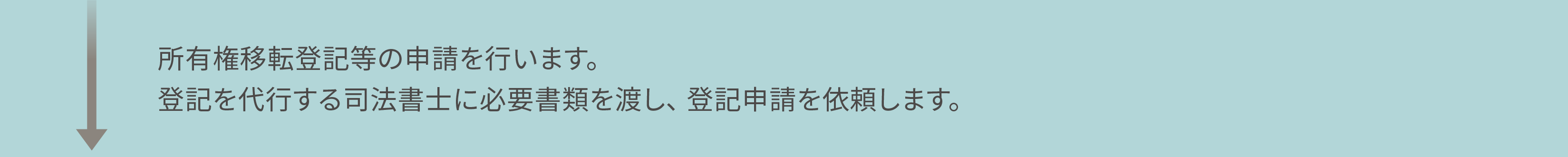 登記申請の手続き