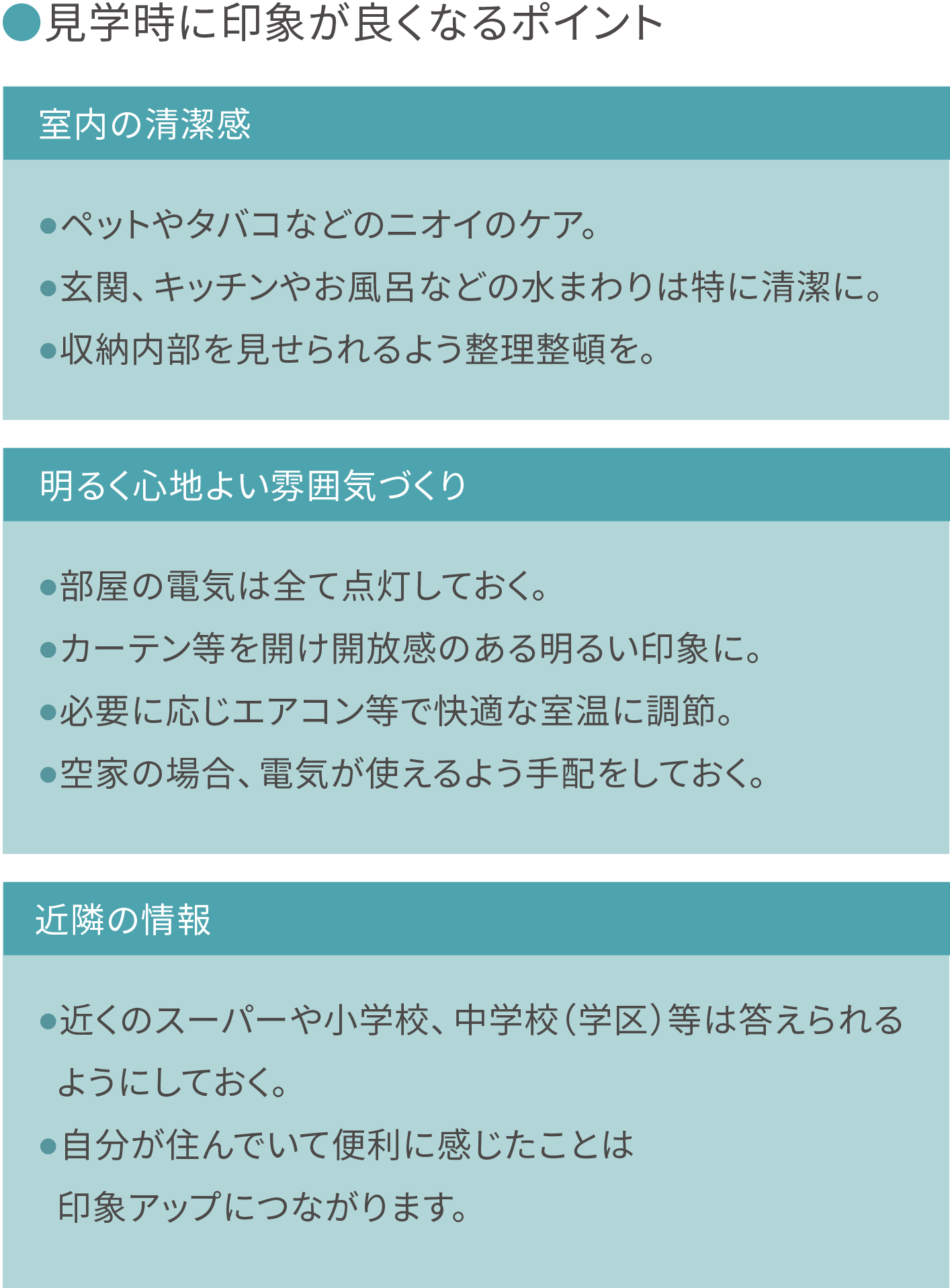 購入希望者のご案内（内見）